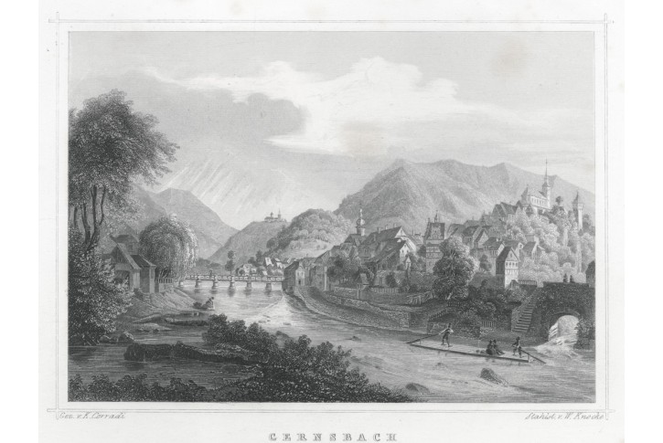Gernsbach, Lange, oceloryt, 1847