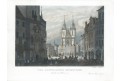 Praha Staroměstské nám., Morstadt, oceloryt, 1835