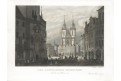 Praha Staroměstské nám., Morstadt, oceloryt, 1835