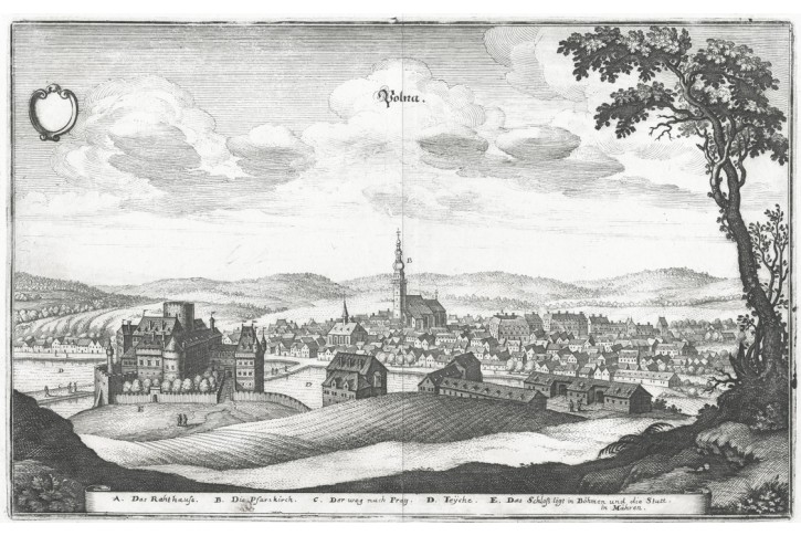 Polná, Merian M. ,mědiryt 1650