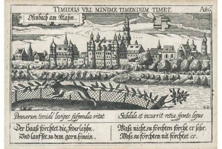 Offenbach am Main, Meissner, mědiryt, 1638
