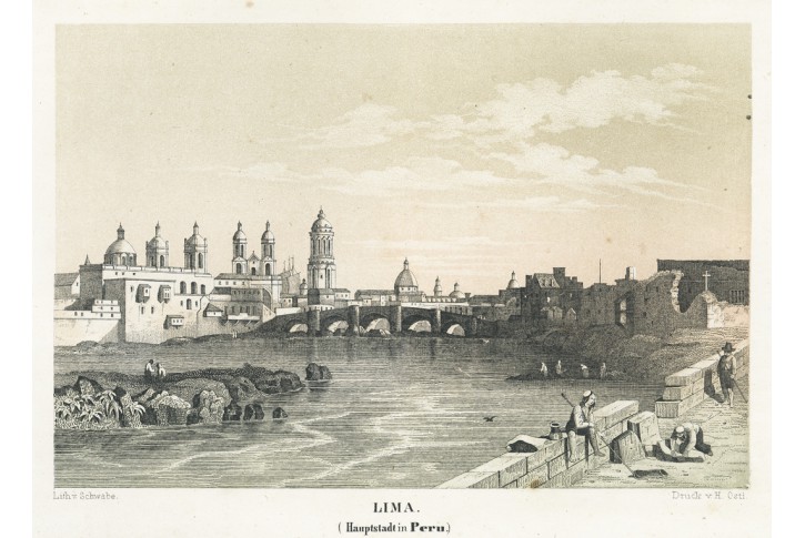 Lima, Malerisches, litografie, (1860)