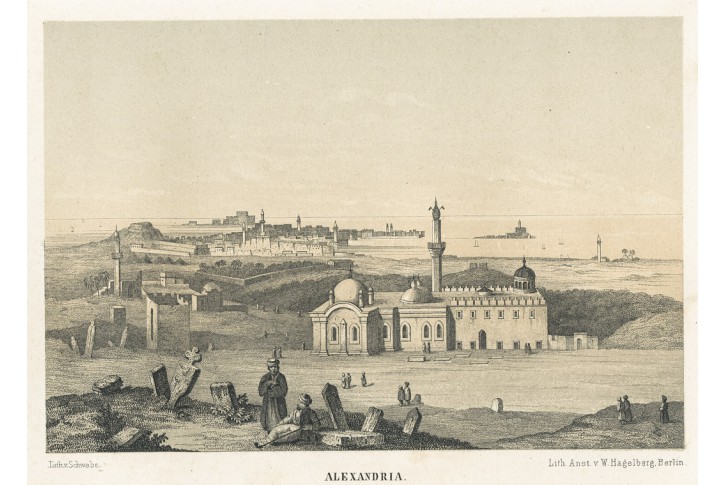Alexandrie, Malerisches, litografie, (1860)