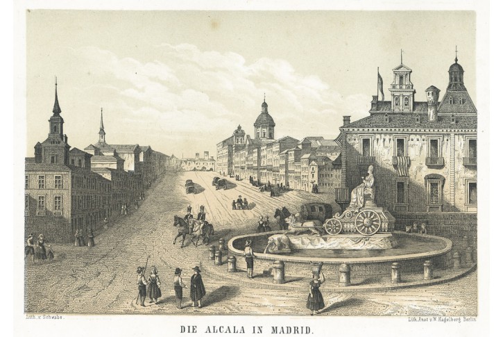 Madrid, Malerisches, litografie, (1860)