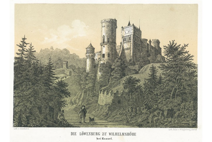 Wilhelmshöhe, Malerisches, litografie, (1860)