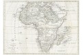 Africa, André, mědiryt, 1820