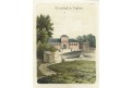 Teplice, kolor. litografie, (1840)