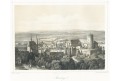 Šternberk na Moravě, Haun, litografie, 1857