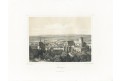 Šternberk na Moravě, Haun, litografie, 1857