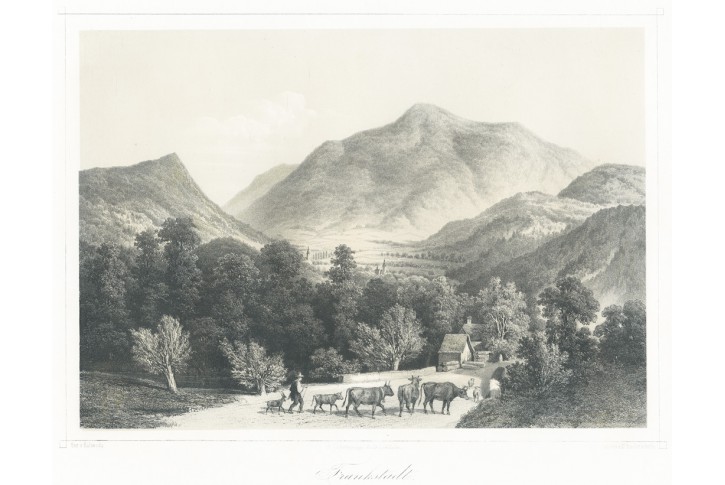 Frenštát pod Radhoštěm, Haun, litografie, 1857