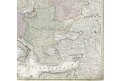 Seutter G.M.: Europa, kolor. mědiryt, 1750