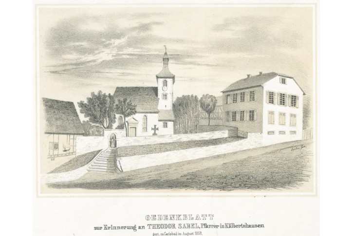 Kälberthausen bei Mosel, litografie, (1860)