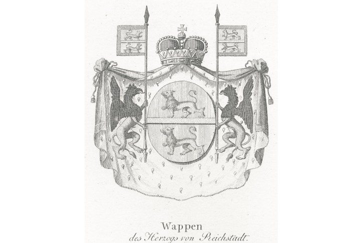 Orlik - Napoleon II. mědiryt, (1820)