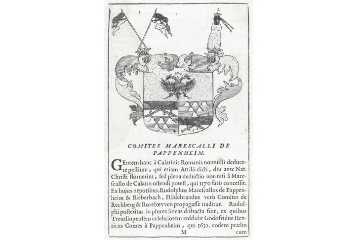 Pappenheim,  mědiryt  (1720)