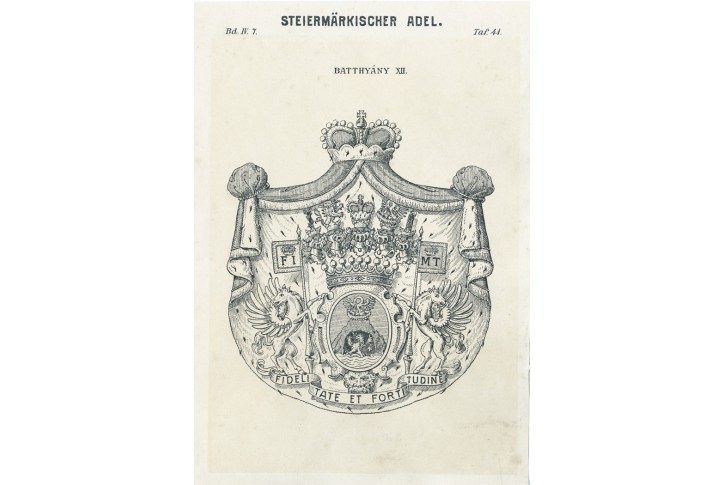 Steiermark - Batthyany, Siebmacher, litogr, (1860)