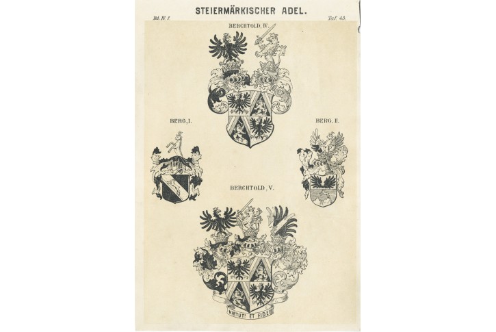 Steiermark - Berg, Siebmacher, litogr, (1860)