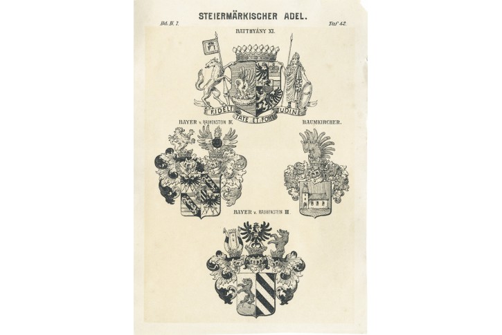 Steiermark - Bayer, Siebmacher, litogr, (1860)