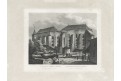 Praha Anežský klášter, Mikovec, oceloryt 1860