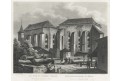 Praha Anežský klášter, Mikovec, oceloryt 1860