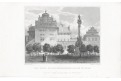 Praha Švarcenberský , Lange, oceloryt, 1841