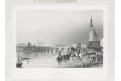 Praha M S Hradčany, Weidmann, oceloryt, 1840