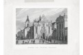 Praha Sv. Mikuláš, Haase, oceloryt, (1840)
