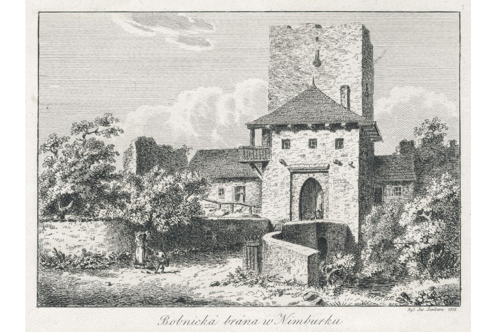 Nymburk Bobnická, Šembera, lept, 1818