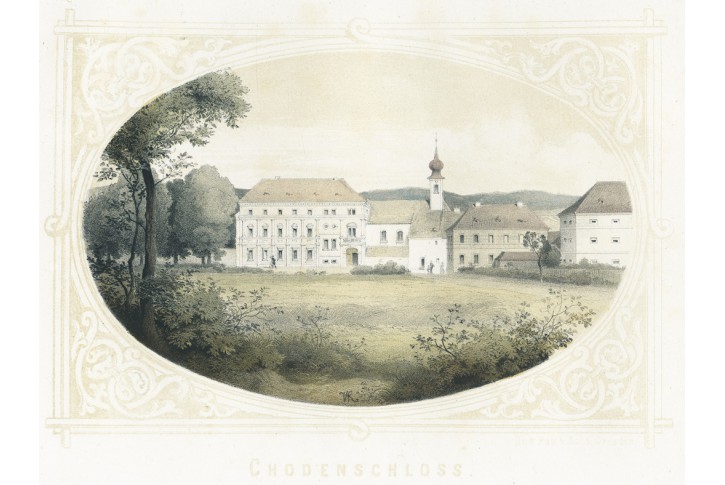 Trhanov,  Pohlig, litografie, 1852