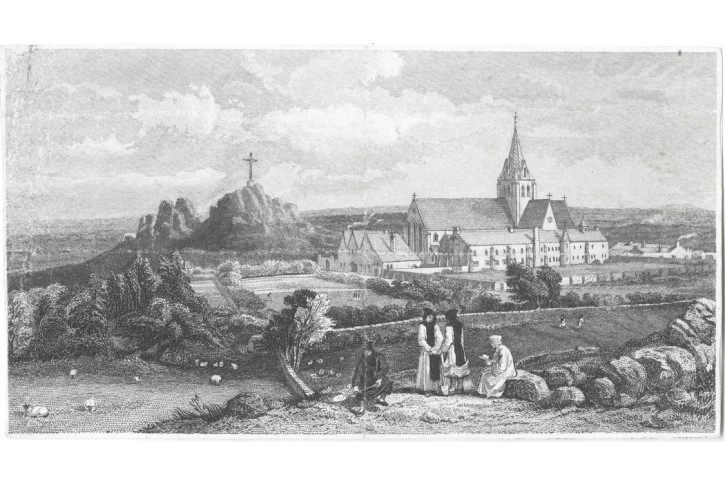 St. Bernard's Abbey, Loughborough oceloryt, 1850