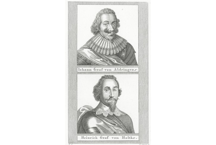 Aldringen Joh., Holtke Heinrich,  mědiryt, (1820)