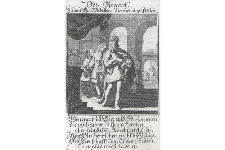 Vládce, mědiryt, 1711