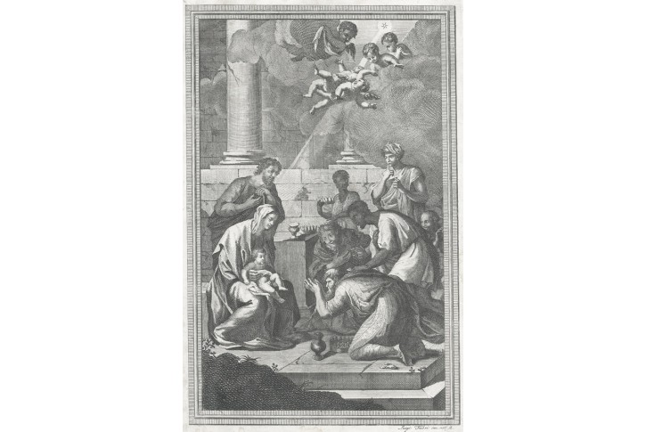Klanění tří králů, Fabri, mědiryt , (1800)