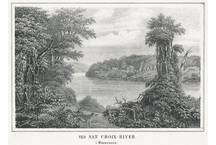 St. Croix River, litografie, (1840)
