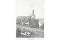 Hohenzollern, Sächs.  Trompeter, litografie , 1832