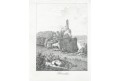 Hohenzollern, Sächs.  Trompeter, litografie , 1832