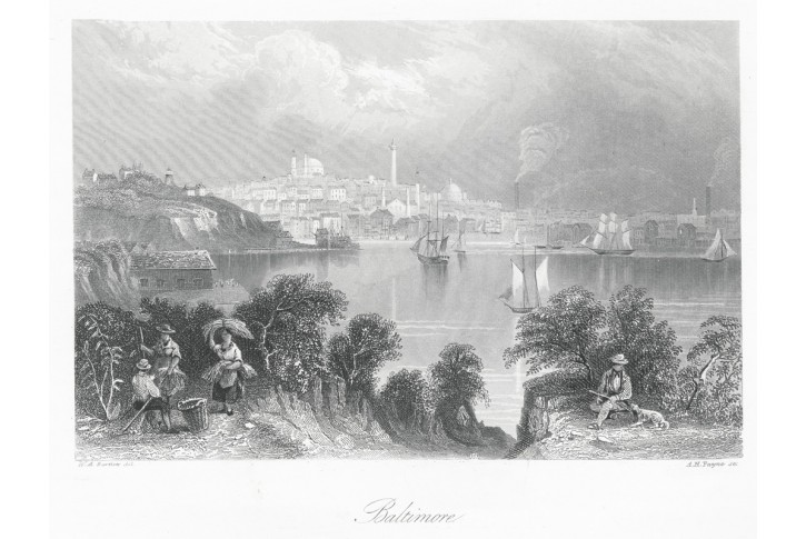 Baltimore II., Payne, oceloryt 1860