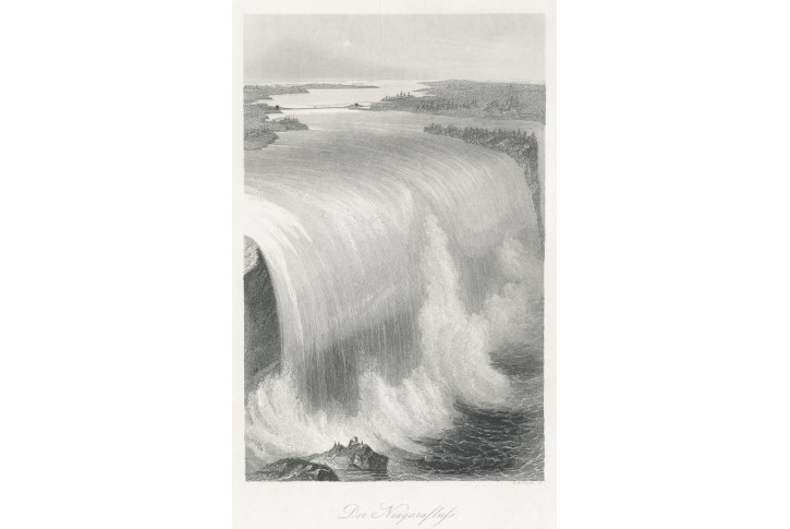 Niagara II., Payne, oceloryt 1860