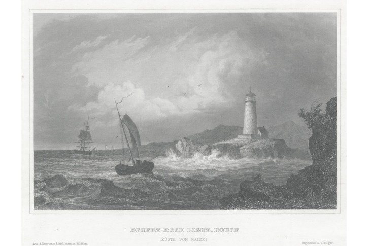 Maine maják, Meyer, oceloryt, 1850