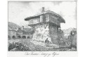 Orsova Rumunsko, litografie, (1840)