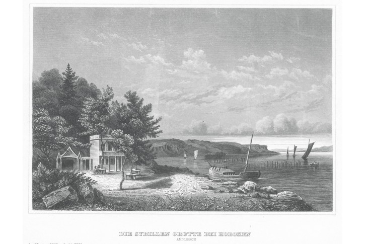 Hoboken Hudson, Meyer, oceloryt, 1850