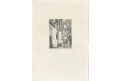 Souček, městská scéna, lept , 1930
