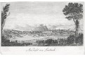 Lublaň - Laibach, mědiryt, 1826