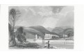 Děčín , oceloryt, (1860)