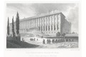 Praha Černínský palác, Lange, oceloryt, 1841