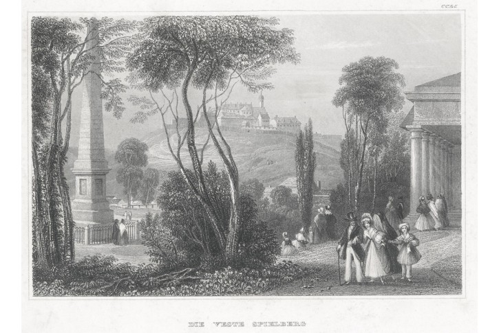 Brno Špilberk, Meyer, oceloryt, 1850