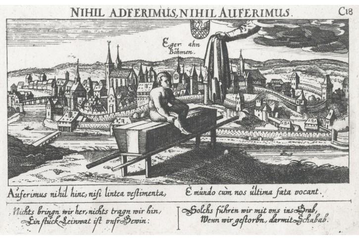 Cheb, Meissner, mědiryt, 1678
