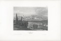 Olomouc Arcibiskupský palác, Meyer, oceloryt, 1850