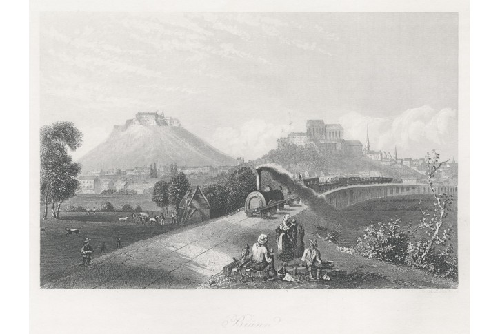 Brno, Payne, oceloryt 1860
