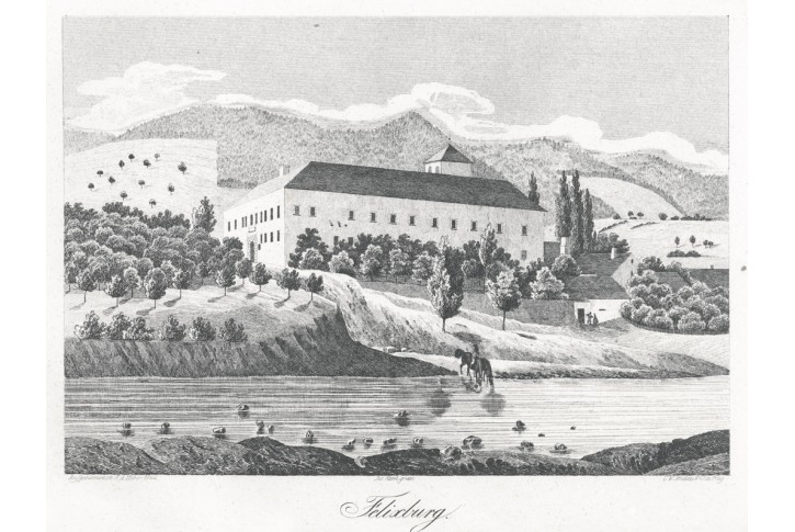 Felixburg, Heber, litografie, 1844