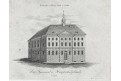 Cheb školní budova, Rainold, mědiryt, 1830
